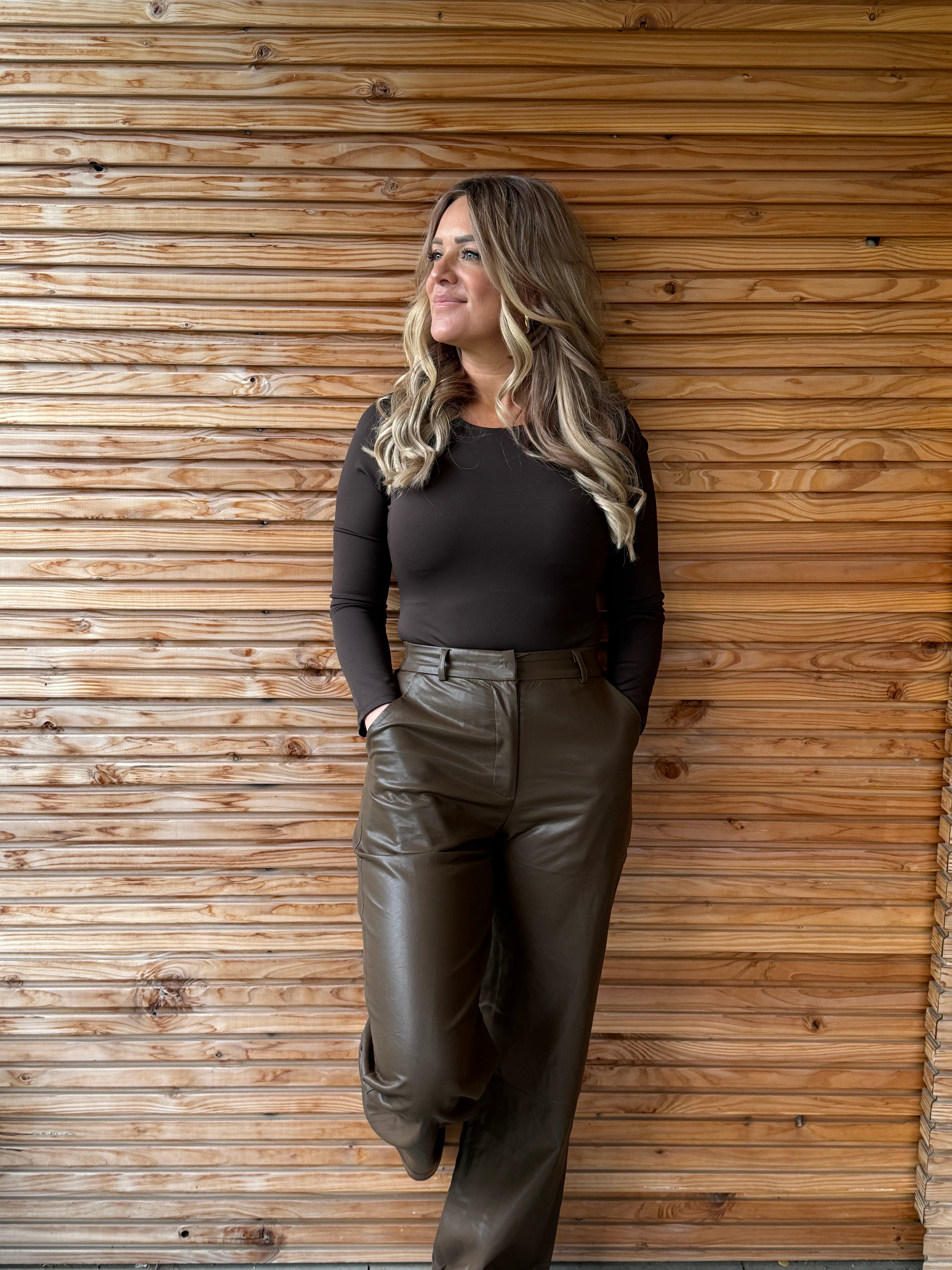 Pantalon | Leatherlook Pants