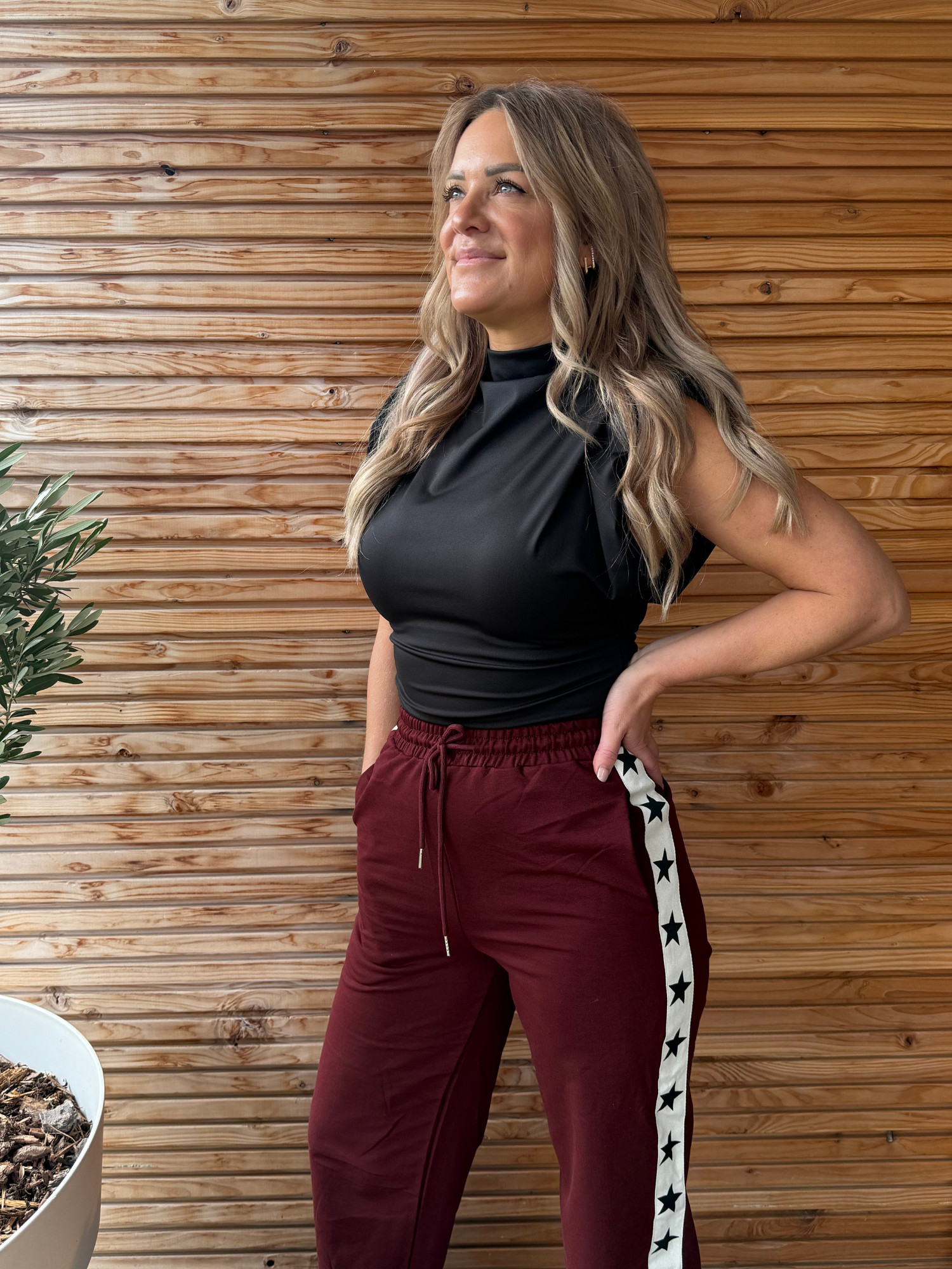 Straight Leg Jogger | Star Detail