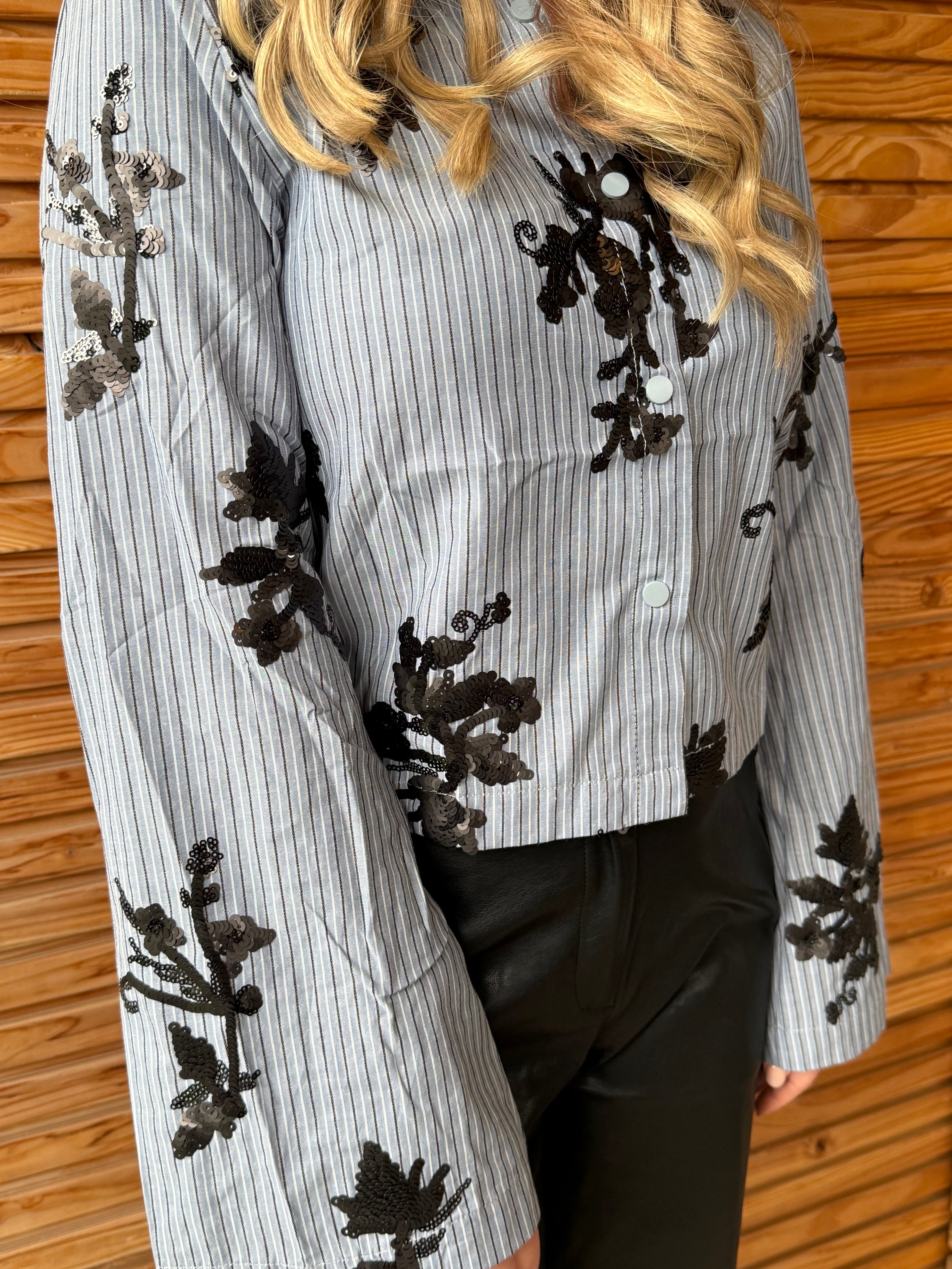 Blouse | Broderie Stripes