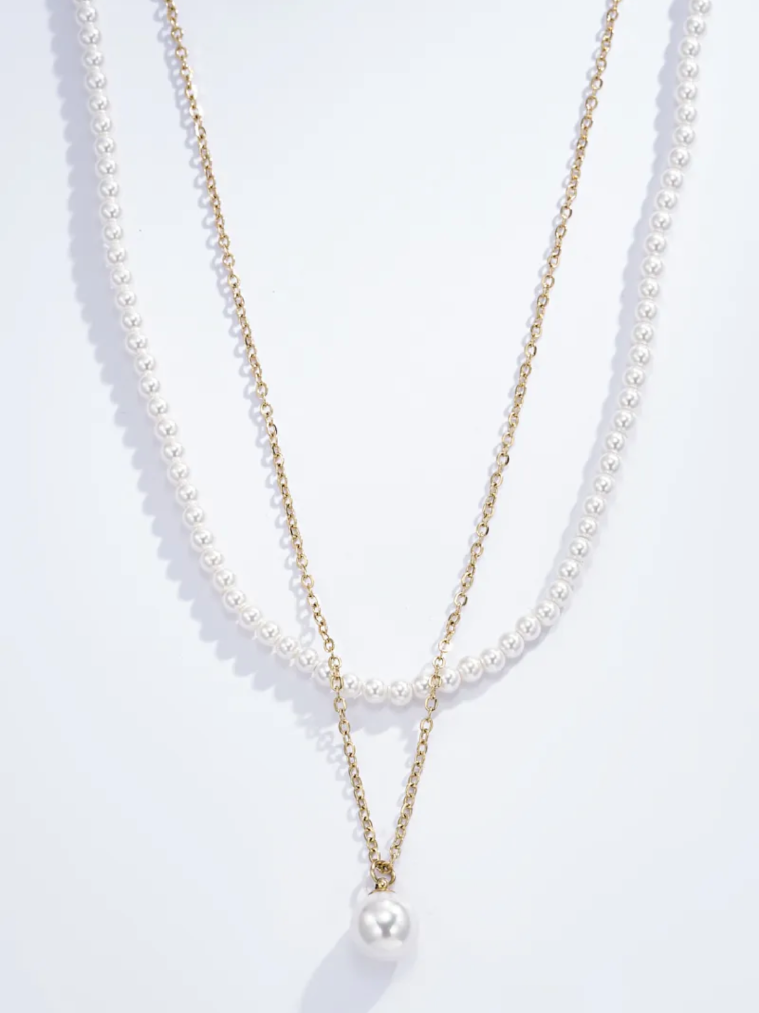 Ketting met Pareltje - Goud