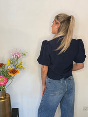 Crop Blazer | Pofmouwen
