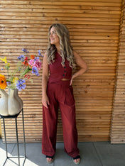 Pantalon | Hoge Taille | Bootcut