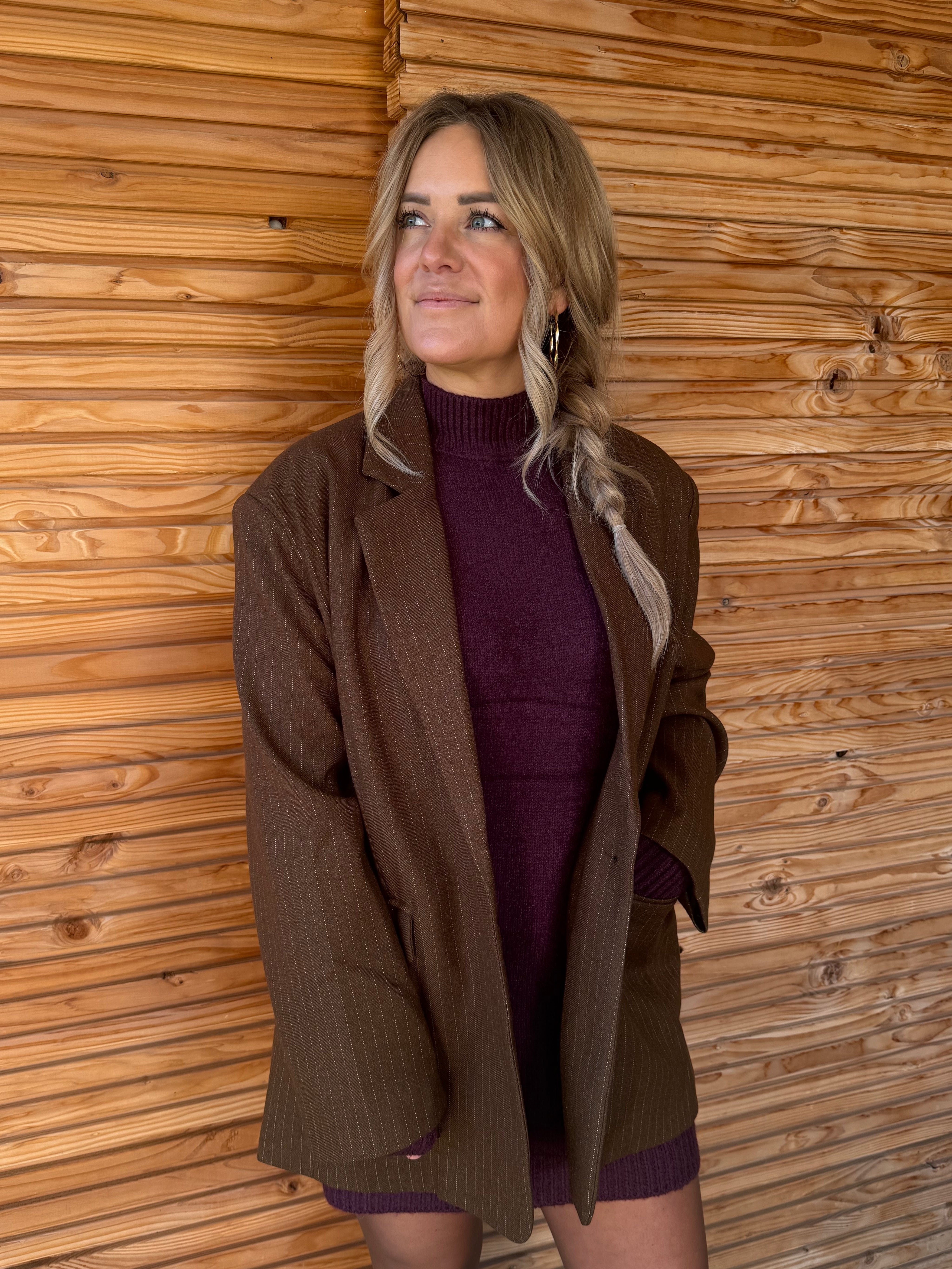 Stripe Blazer | Bruin | Sale