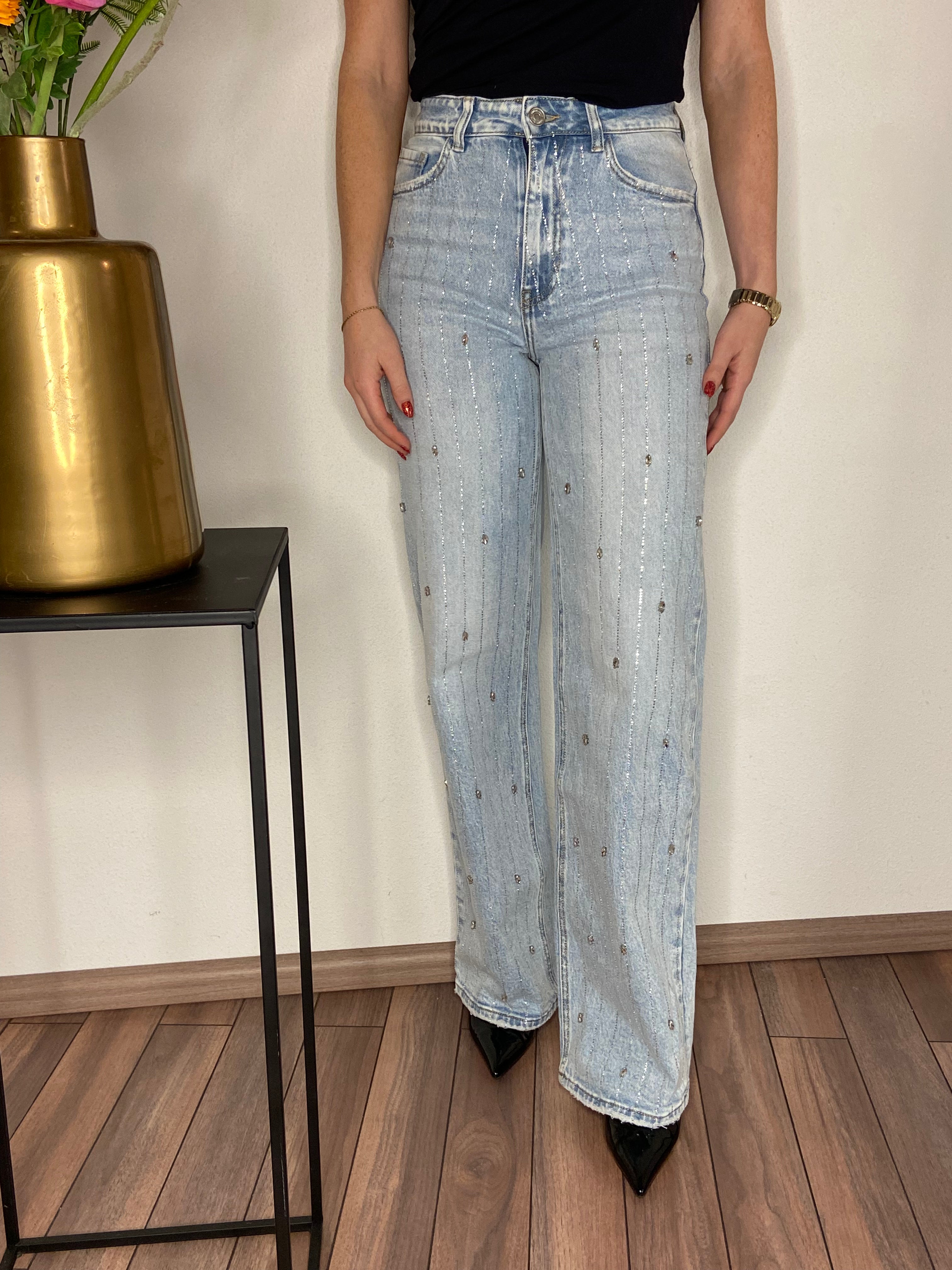 Strass | Wide Leg Jeans | Denim