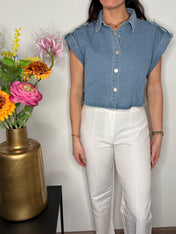 Spijkerblouse | Korte Mouwen
