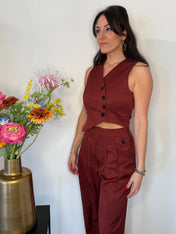 Gilet | V-hals | Knoopsluiting