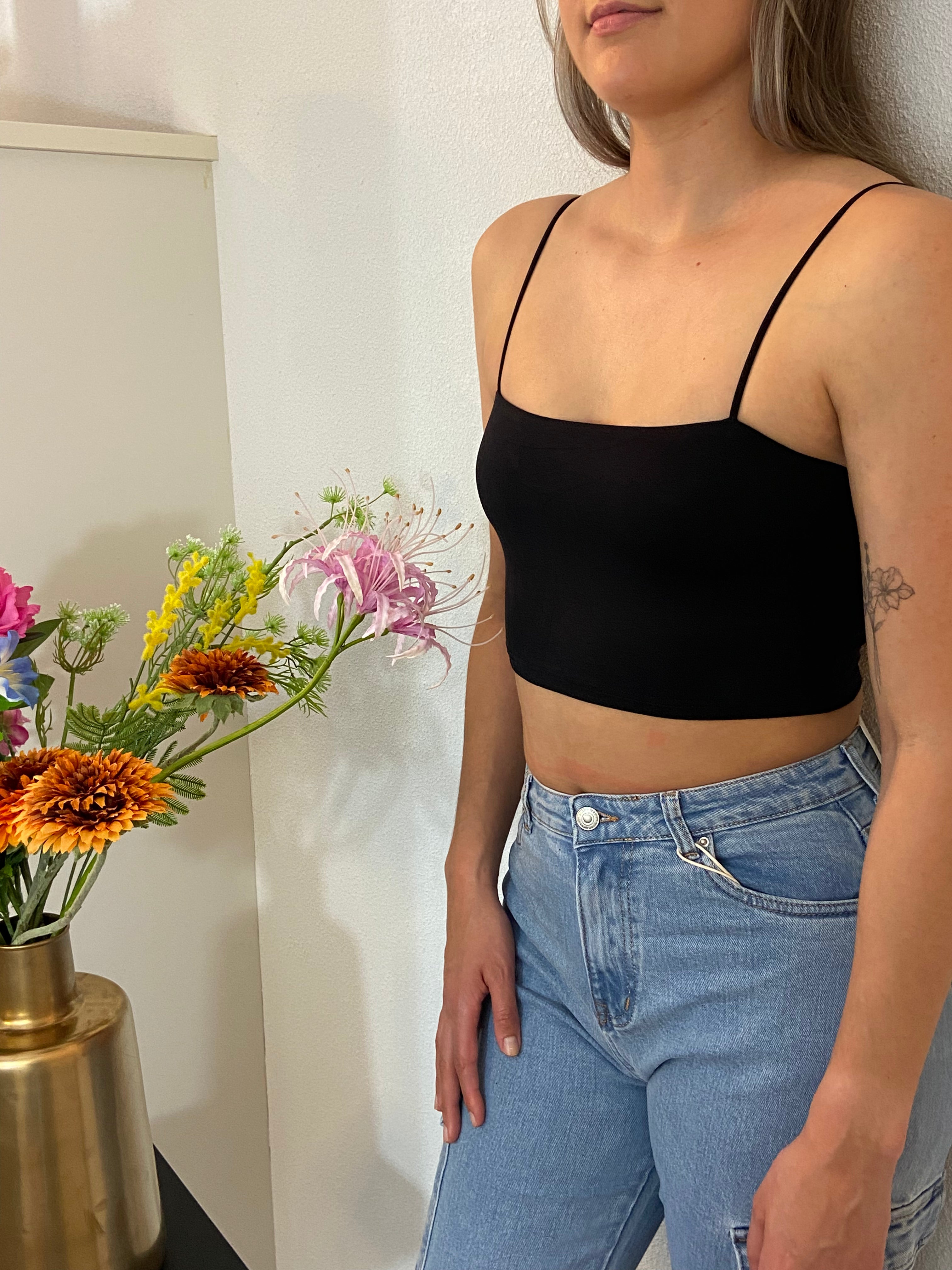 Cali crop top - Black