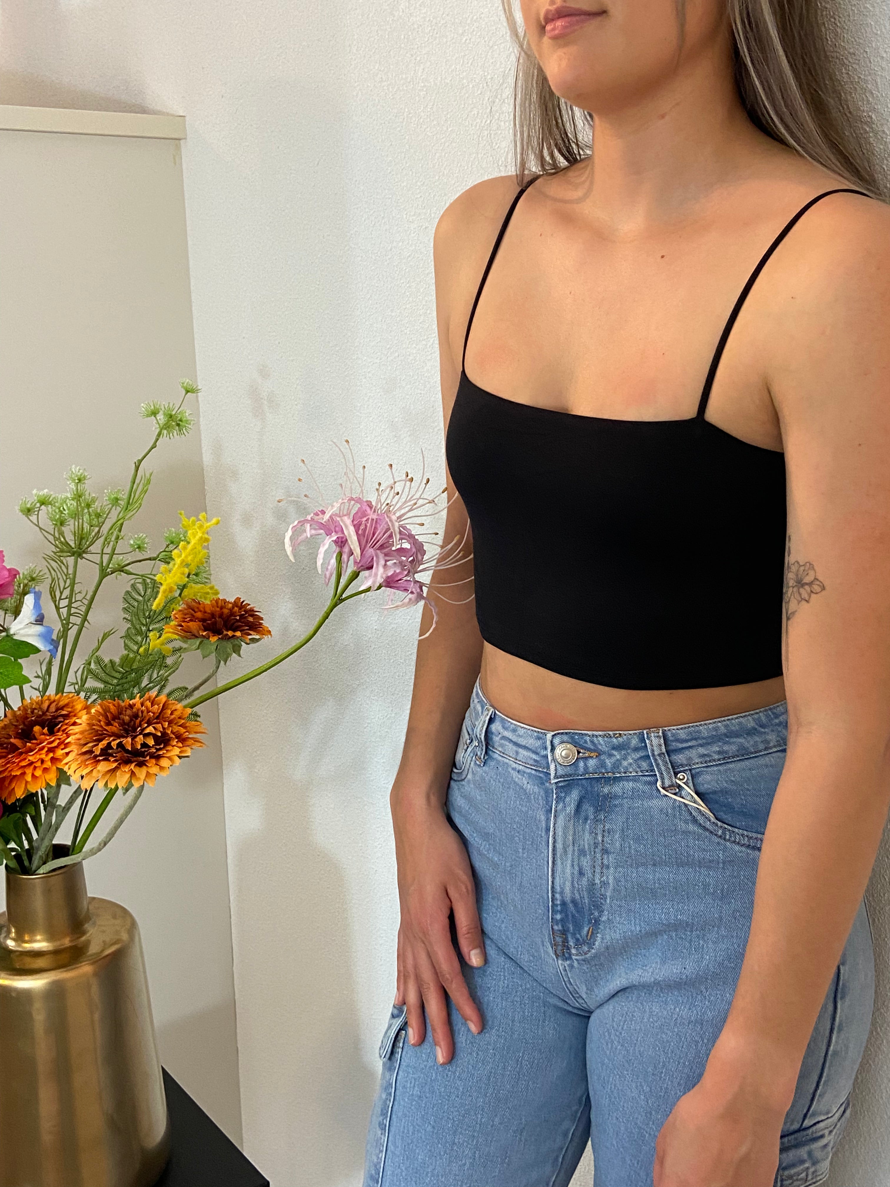 Cali crop top - Black