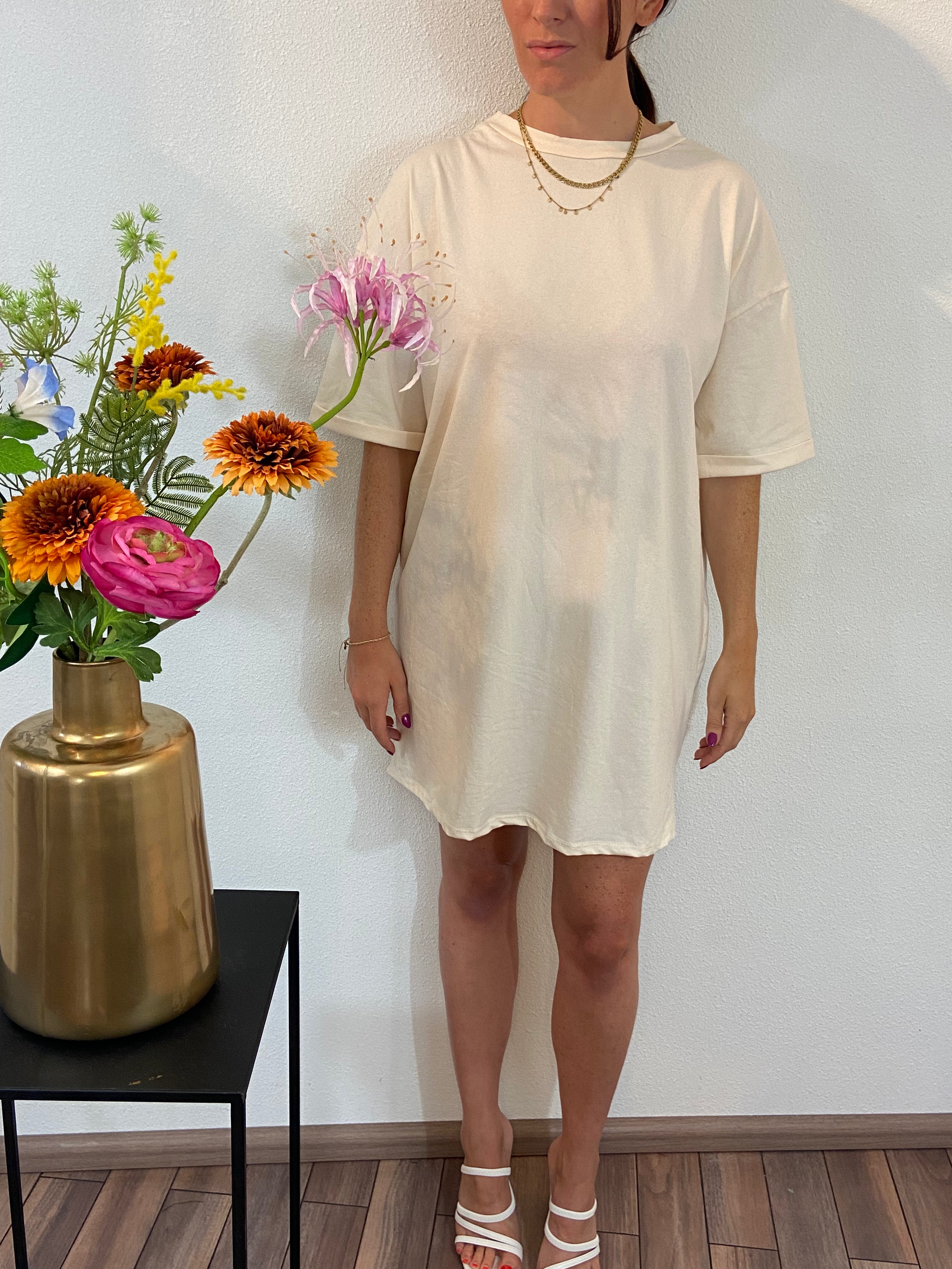 T-shirt dress | Beige | Sale