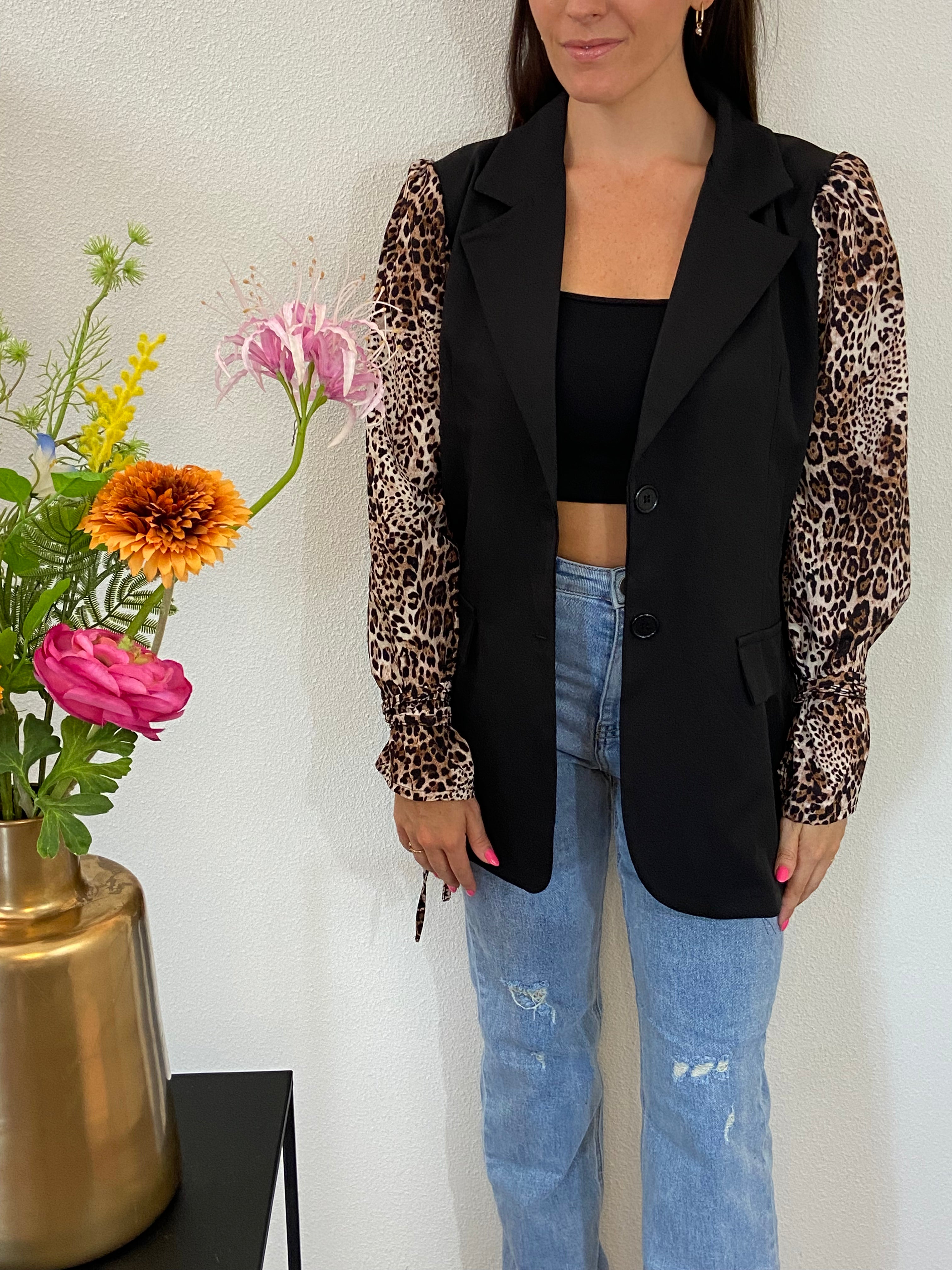 Oversized Print Blazer | Panter