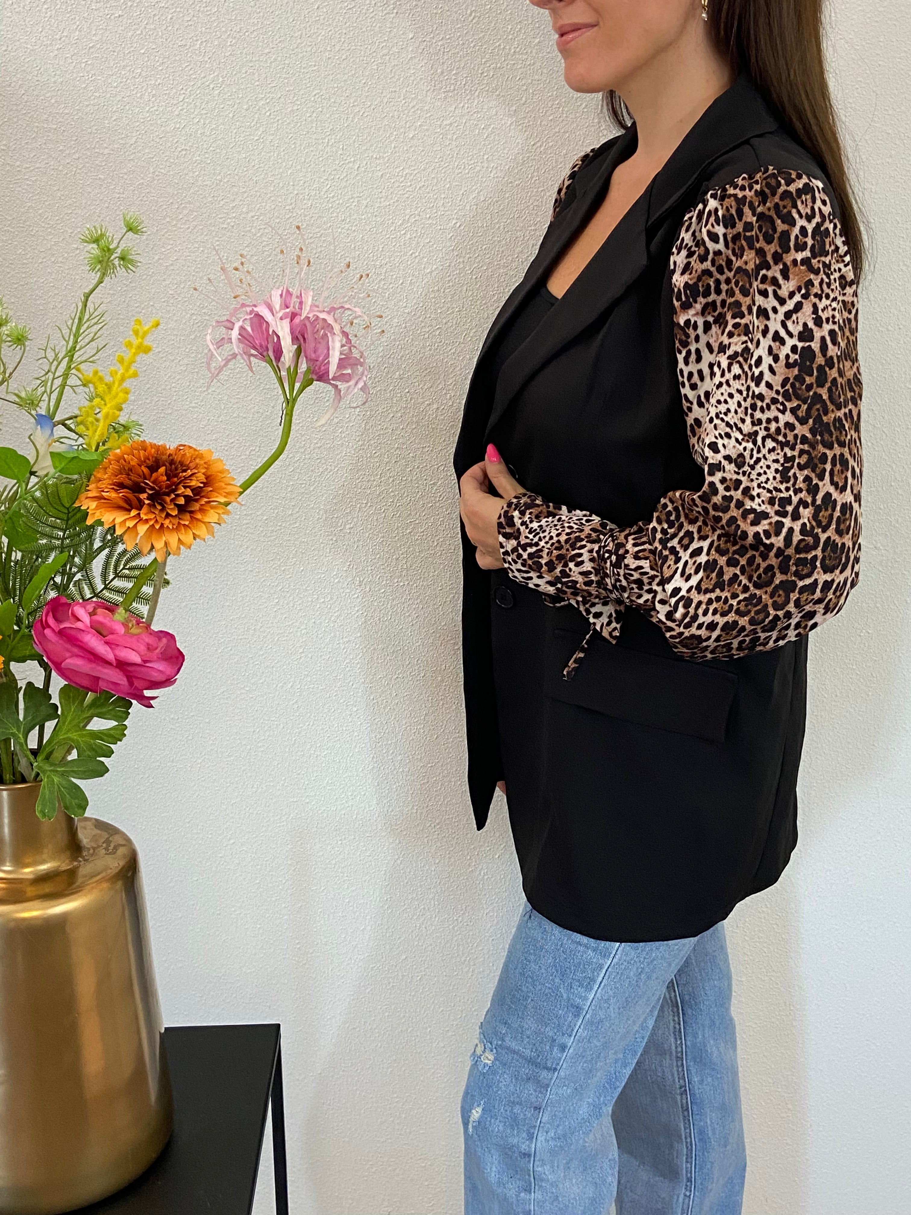 Oversized Print Blazer | Panter