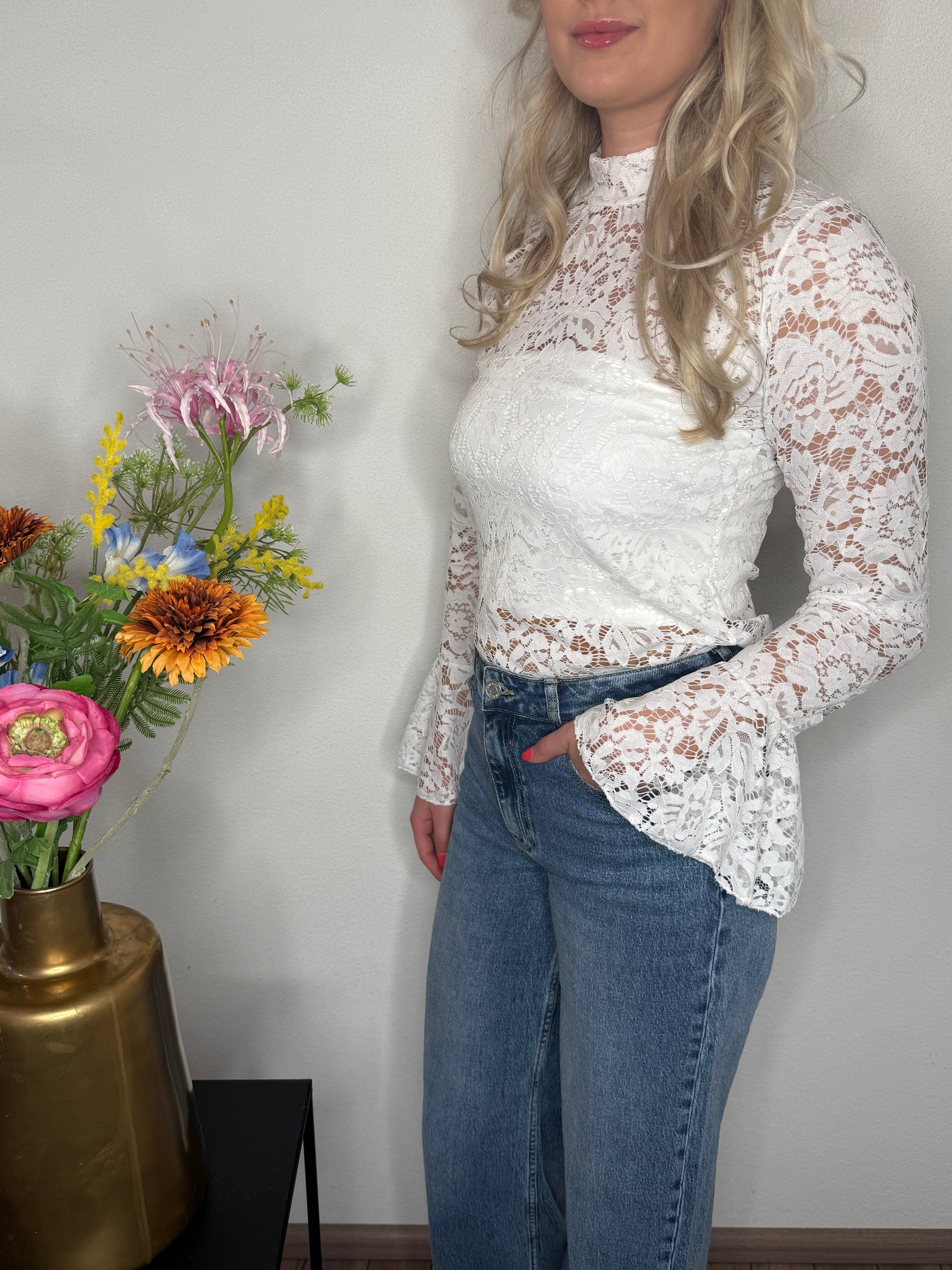 Mesh Top | Kanten Stof