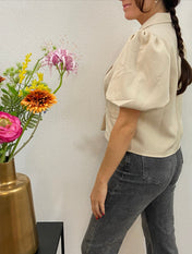 Crop Blazer | Pofmouwen