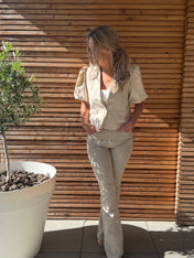 Crop Blazer | Pofmouwen