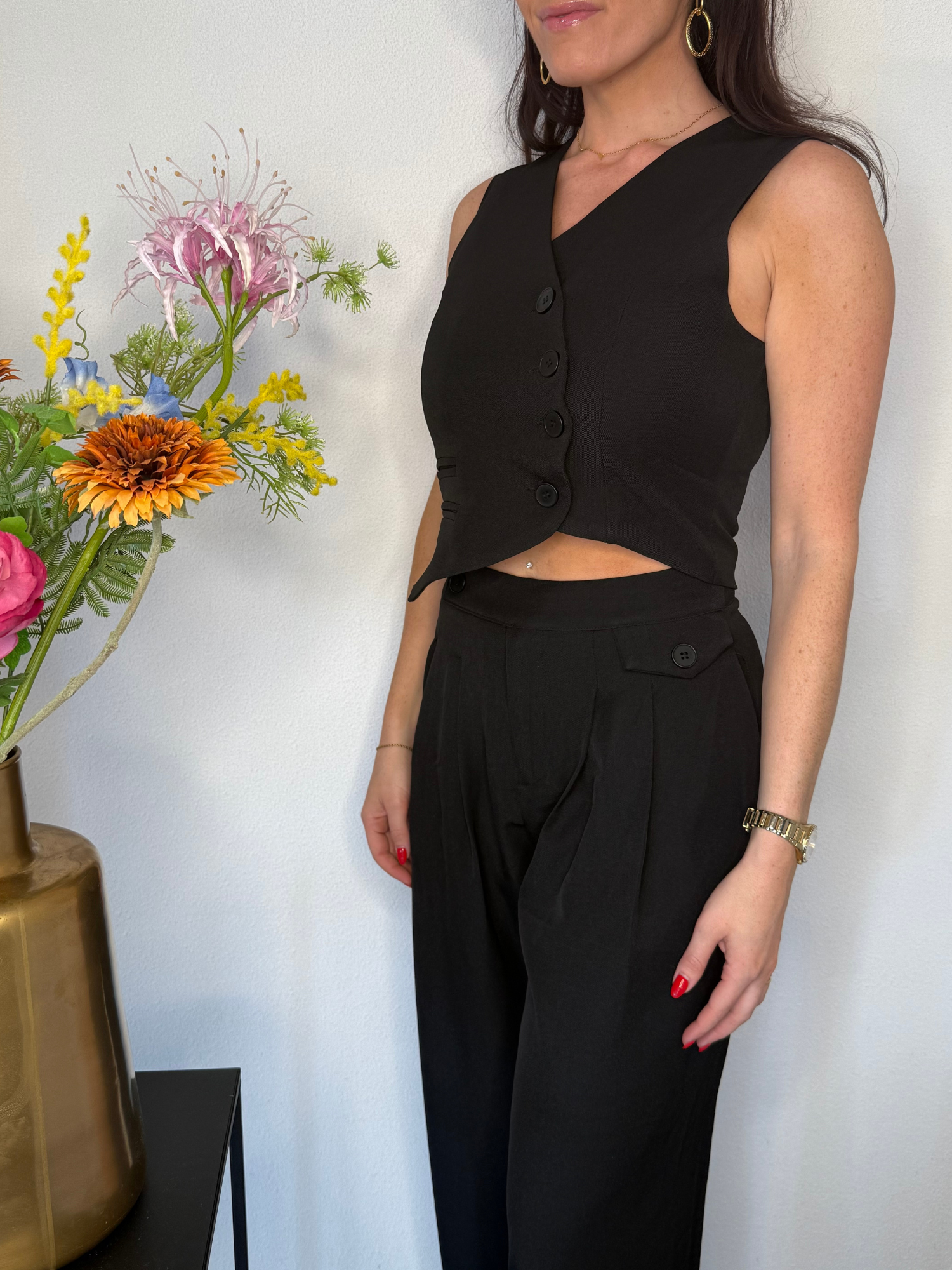 Gilet | V-hals | Knoopsluiting