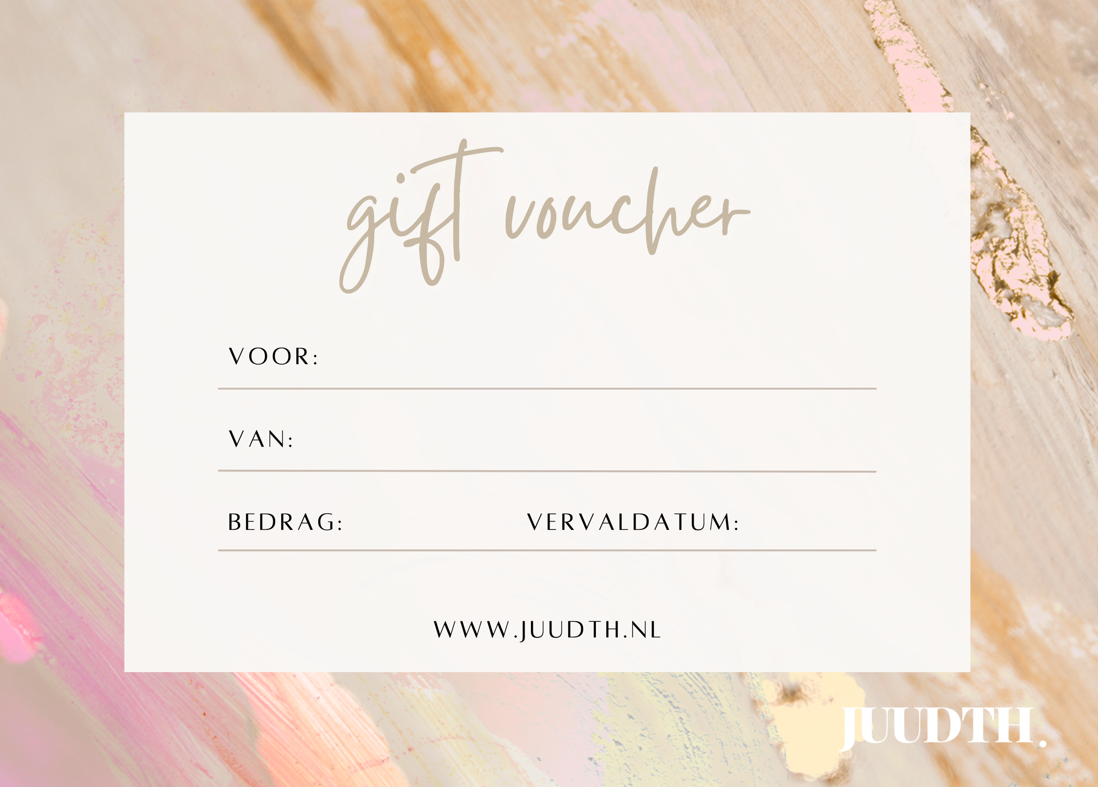 JUUDTH cadeaubon